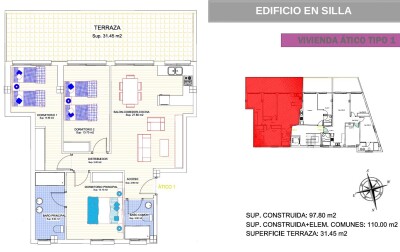 Ref.4535 Penthouse New build in Silla